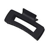 Maorulu clip de pelo forma banana negro grande, agarre seguro para cabello grueso.