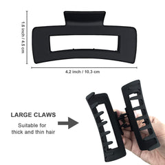 MAORULU clip negro con resorte fuerte y dientes para sujeción estable
