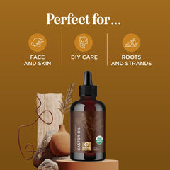 Maple Holistics Aceite de Ricino Orgánico: cabello con brillo y volumen gracias al aceite puro