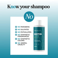 Maple Holistics Biotina con aceite de coco, hidratación suave para cabello dañado.