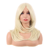 MapofBeauty 20in layered bangs wig showing versatile daily styling and silhouette