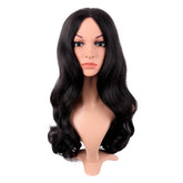 MapofBeauty 22-inch curly black wig for cosplay versatility.