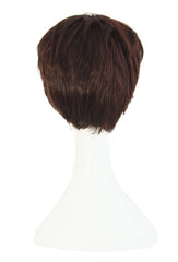 MapofBeauty dark brown wig, cap adjustment view, easy secure fit