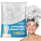 MAQIHAN shower cap protects long hair during showers with a large, snug fit.
