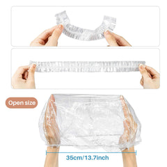 MAQIHAN unisex shower cap uses elastic cord for a secure, versatile fit.
