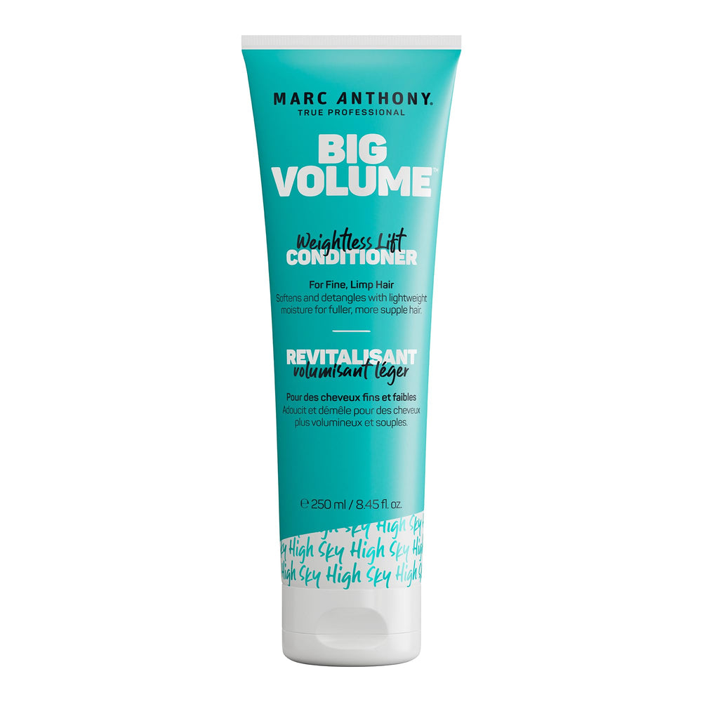 Marc Anthony Big Volume Conditioner bottle showing weightless moisture for voluminous hair