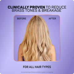 Marc Anthony Repair Blonde showing repaired bonds with Rescuplex
