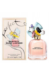Marc Jacobs Perfect bottle front view in pink with playful accents