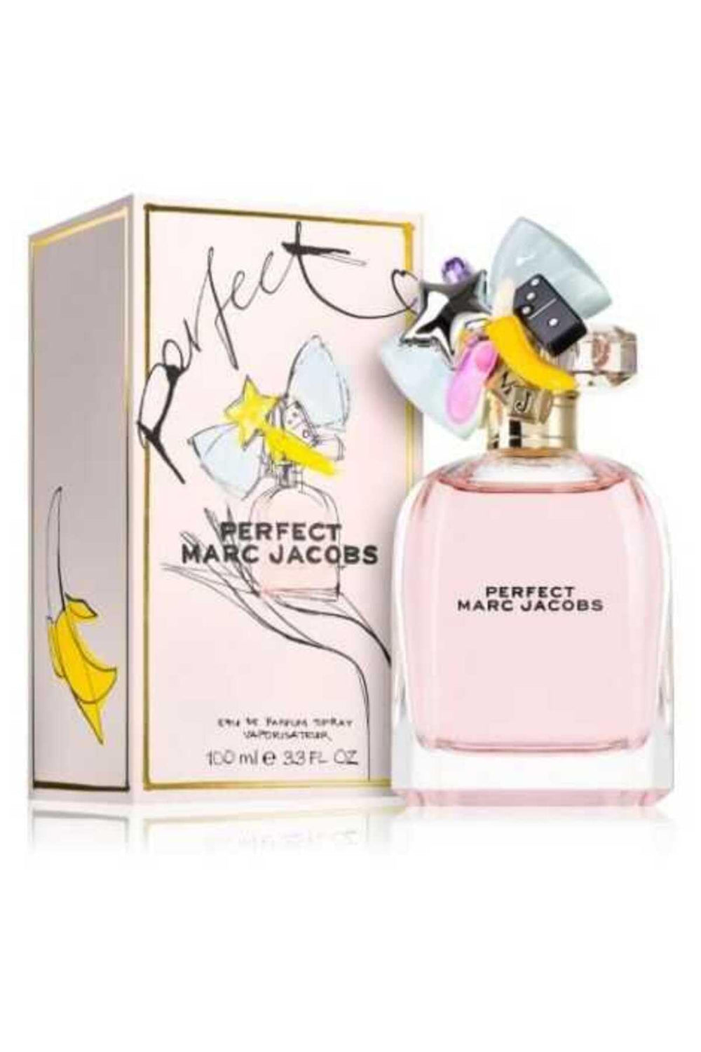 Marc Jacobs Perfect EDP bottle with pink cap showcasing playful design for daily wear
