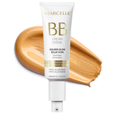 Marcelle BB Cream Golden Glow self-adjusting pigments for a seamless complexion.