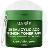 MAREE blemish clearing polishes applied to skin for smoother, even tone.