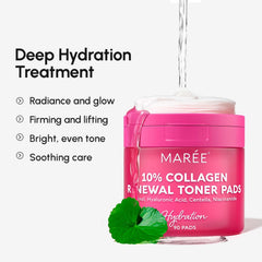 MAREE Centella soothing pad provides hydration and balance for sensitive skin.