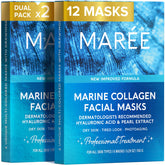 MAREE collagen facial mask with hydration for supple skin.