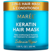 MAREE Deep Conditioning Hair Mask jar closeup showing premium packaging and hydration
