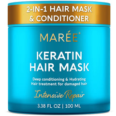 MAREE Deep Conditioning Hair Mask jar closeup showing premium packaging and hydration