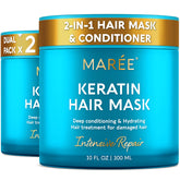 MAREE deep conditioning mask pack close-up showing rich formula for hydrated hair