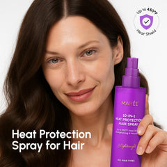 MAREE spray-calor-aplicación-cabello: protege e hidrata durante el peinado.