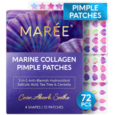 MAREE Star Pimple Patches star shapes on skin illustrating cute blemish care