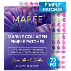 MAREE Star Pimple Patches star shapes on skin illustrating cute blemish care