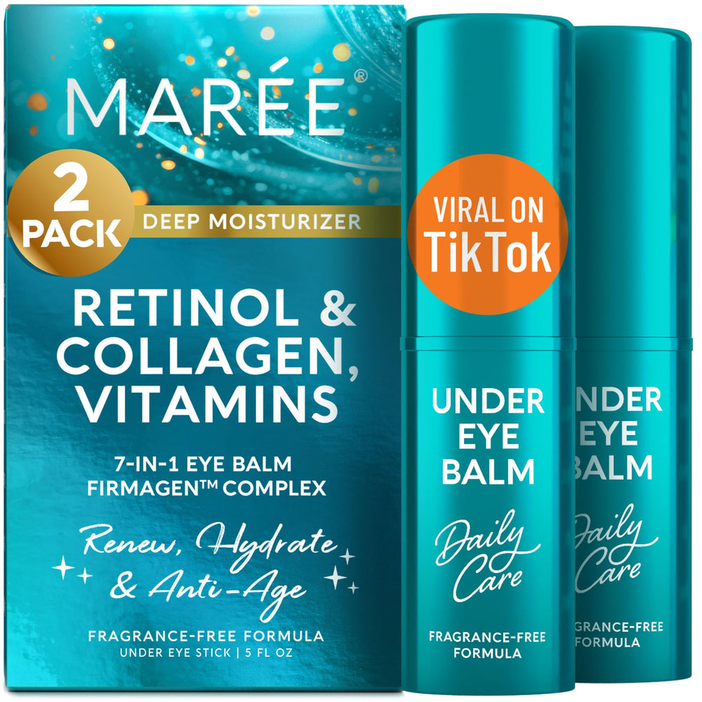 MAREE Under Eye Balm Stick with retinol-ceramide bottle for refreshed eyes