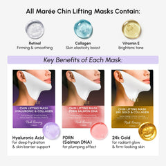 MAREE V Line Lifting Mask application on the face with contour-enhancing benefits.