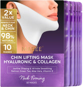 MAREE V Line Lifting Mask on the chin and jawline for a firmer contour.