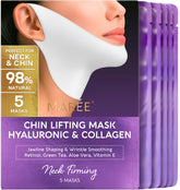 MAREE V Line lifting mask on chin and jawline for a firmer contour.