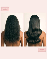 Maria Nila Gloss Coat spray on damp hair for frizz control.