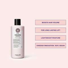 Maria Nila Pure Volume Shampoo pour ensures even distribution during wash