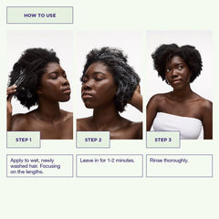 Maria Nila True Soft conditioner packaging label, 100% vegan and free of sulfates and parabens.