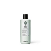 Maria Nila True Soft shampoo bottle with argan oil for gentle moisture and frizz control