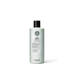 Maria Nila True Soft shampoo bottle with argan oil for gentle moisture and frizz control