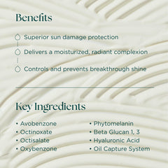 Dispense pump in action for easy SPF 33 application.