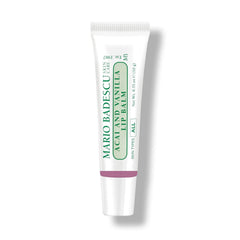 Dispensing balm shows quick, non-greasy moisture from Mario Badescu Acai Vanilla Lip Balm.