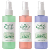 Mario Badescu cucumber facial spray bottle for cooling hydration.