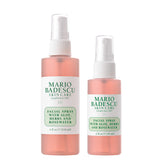 Mario Badescu facial spray bottle with rosewater for instant hydration.