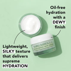 Mario Badescu dewy finish on skin suggests radiant, wearable daily glow.