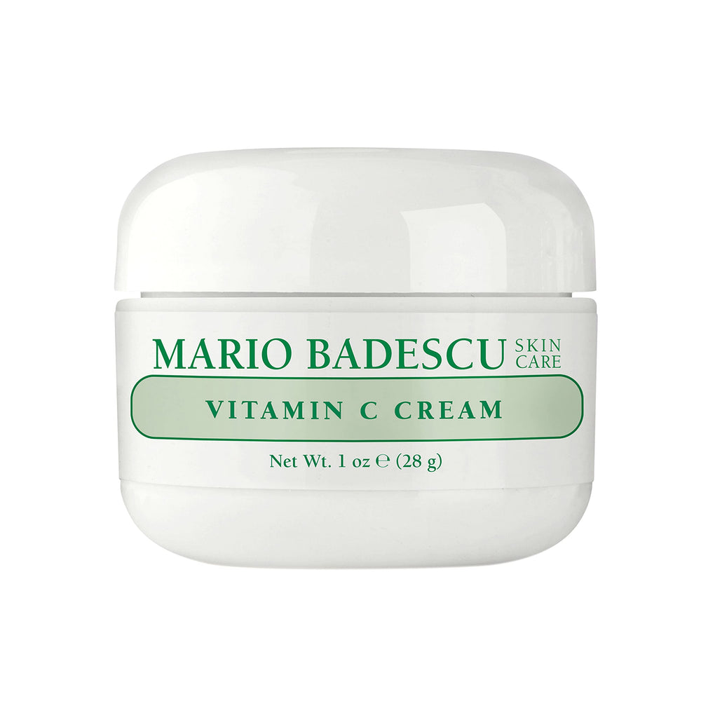Mario Badescu Vitamin C Cream jar close-up showing brightening formula