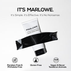 Marlowe No. 123 hand application illustrates easy rub-in for daily grooming.