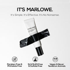 MARLOWE No. 127 squalane moisture closeup on skin.
