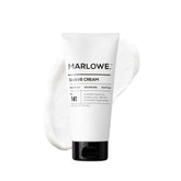 MARLOWE No. 141 shave cream front label; premium ingredients for a smooth start.