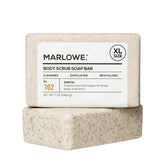MARLOWE No. 102 barra exfoliante santal: suaviza la piel y renueva la textura.