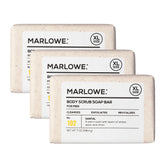 MARLOWE No. 102 Santal scrub bar with woody spice scent for refreshing cleansing