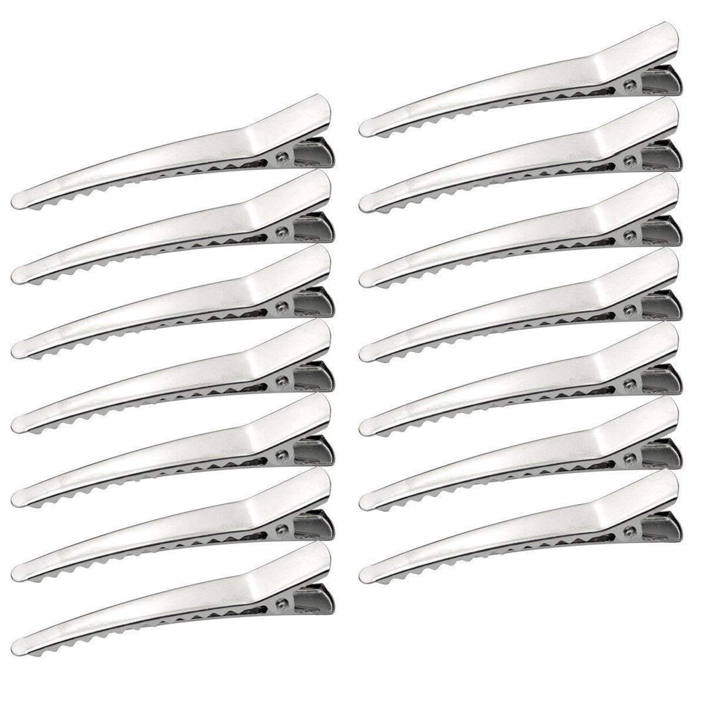 Marrywindix clips plateados de 2,36 pulgadas con cierre resistente para peinados rápidos.