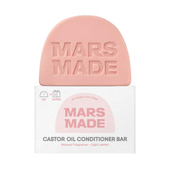 Acondicionador en barra de MARS MADE con aceite de ricino para hidratación profunda del cabello
