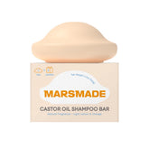 Mars Made champú sólido con aceite de ricino para cabello nutrido y suave.