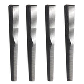 Mars Wellness premium carbon fiber barber combs, 7.3-inch with precise taper for smooth styling.