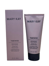Mary Kay TimeWise Age-Fighting Moisturizer bottle shown for daily hydration and UV protection