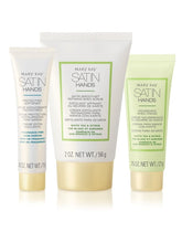 Mary Kay Satin Hands mini crema de manos, hidratación suave con aroma a té blanco y cítricos.
