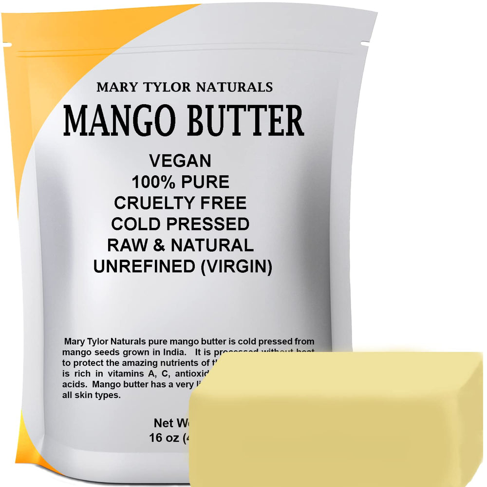 Mary Tylor Naturals manteca de mango 1 lb bloque para piel suave